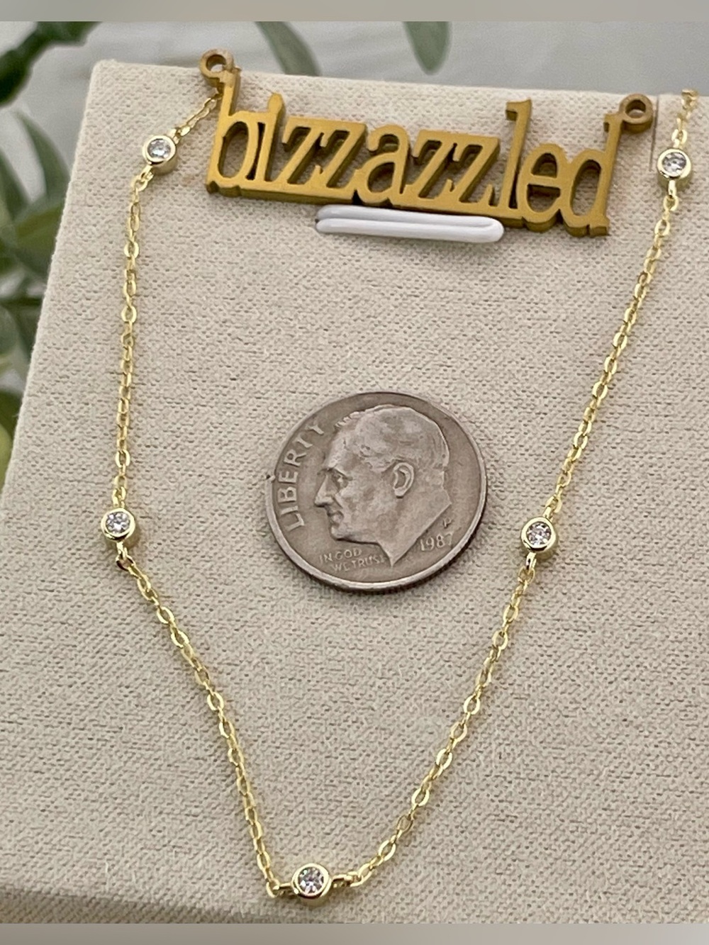 Deal‼️1/4ct Diamond Necklace Minimalist Yellow Gold over 925 Silver. Pendant